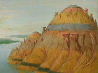 Picturesque Clay Bluff, 1700 Miles Above St. Louis' By George Catlin Fine Art Print