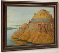 Picturesque Clay Bluff, 1700 Miles Above St. Louis' By George Catlin Fine Art Print