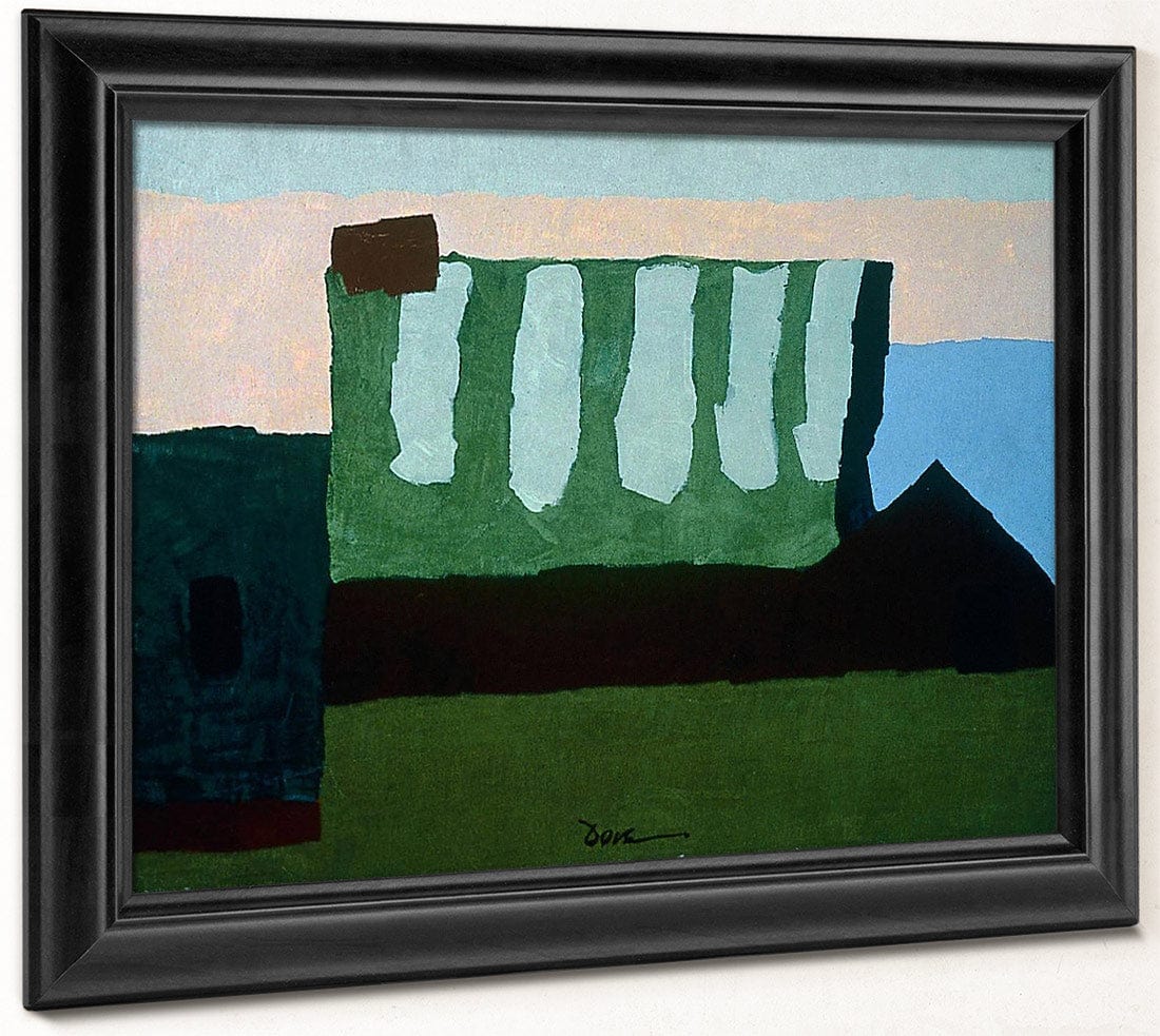 Pieces Of Red, Green, And Blue By Arthur Dove Fine Art Print