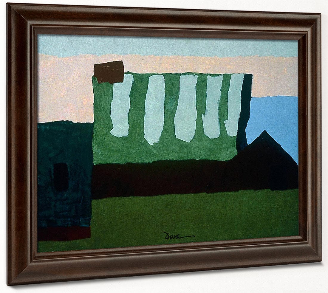 Pieces Of Red, Green, And Blue By Arthur Dove Fine Art Print