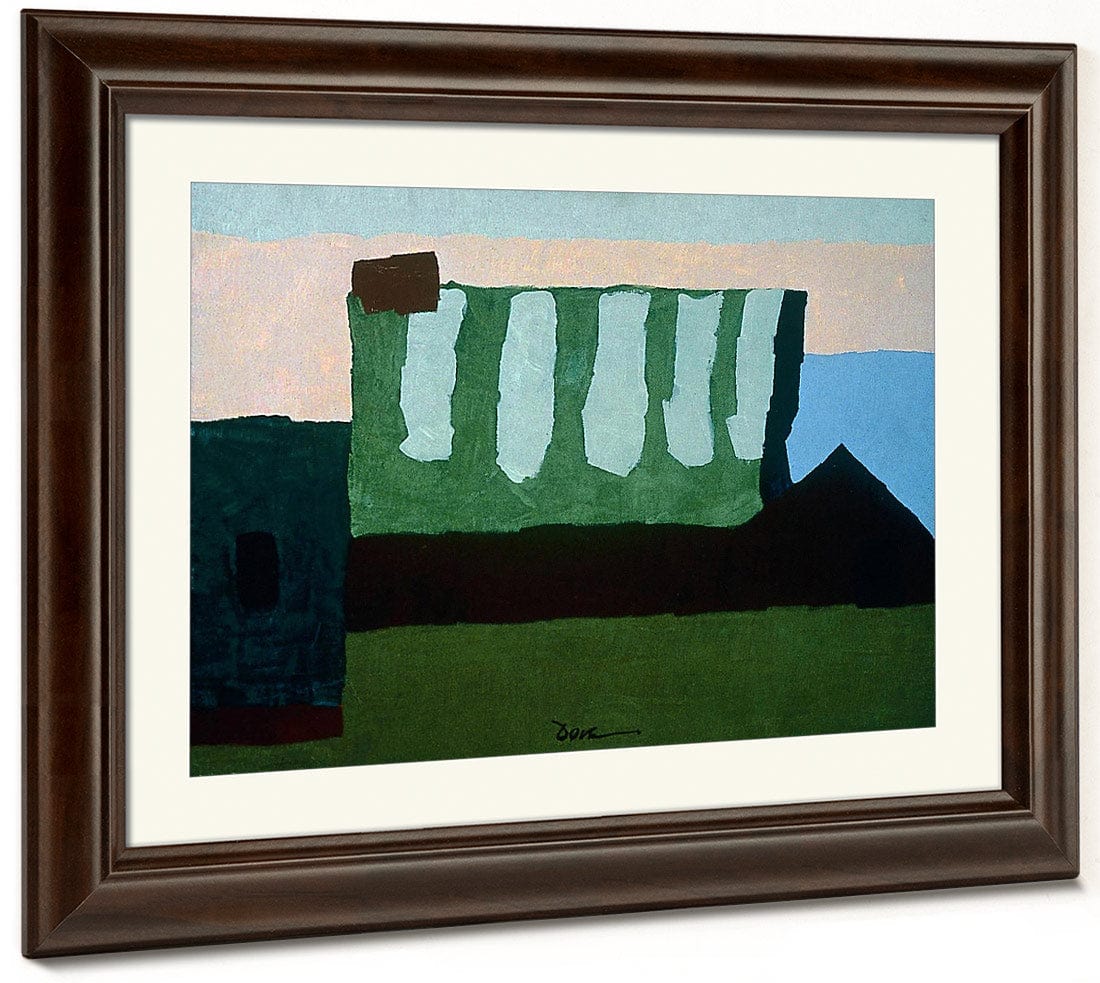 Pieces Of Red, Green, And Blue By Arthur Dove Fine Art Print