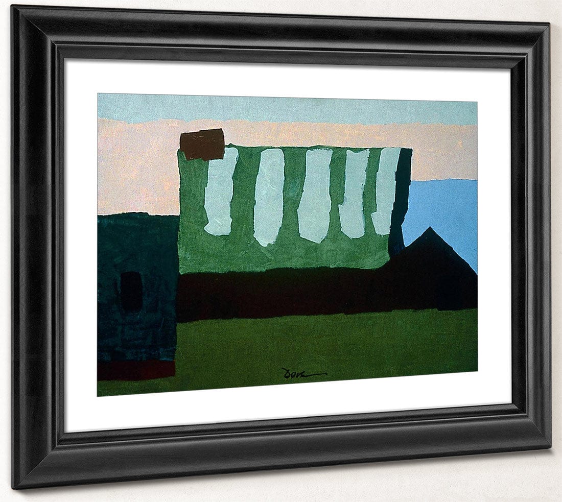 Pieces Of Red, Green, And Blue By Arthur Dove Fine Art Print
