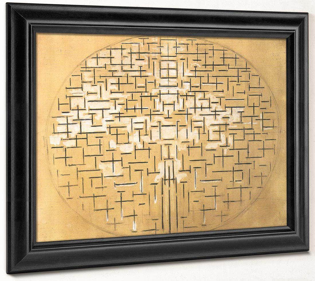 Pier And Ocean 1914 Charcoal And White Watercolour On Buff Paper 879X1112Mm The Museum Of Modern Art New York By Piet Mondrian Fine Art Print