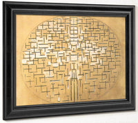 Pier And Ocean 1914 Charcoal And White Watercolour On Buff Paper 879X1112Mm The Museum Of Modern Art New York By Piet Mondrian Fine Art Print