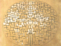 Pier And Ocean 1914 Charcoal And White Watercolour On Buff Paper 879X1112Mm The Museum Of Modern Art New York By Piet Mondrian Fine Art Print