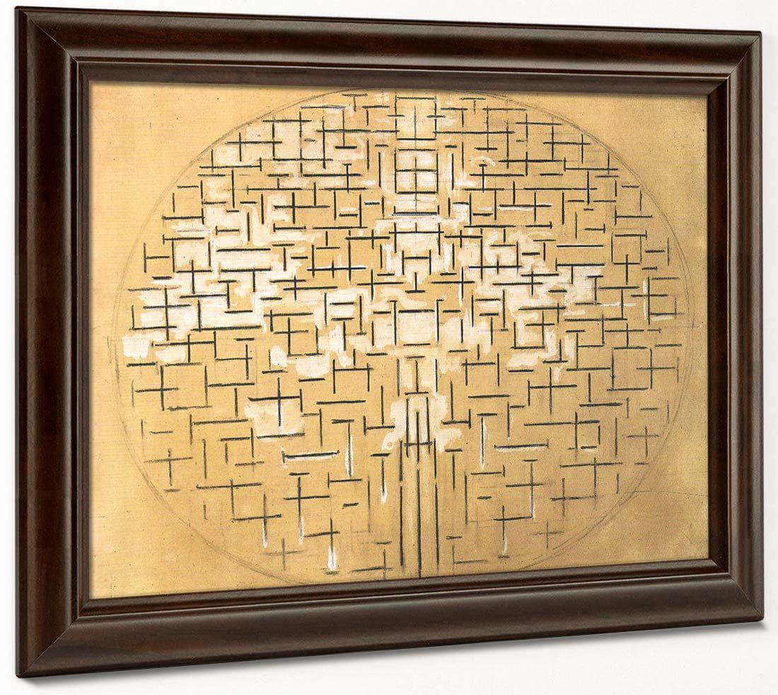 Pier And Ocean 1914 Charcoal And White Watercolour On Buff Paper 879X1112Mm The Museum Of Modern Art New York By Piet Mondrian Fine Art Print