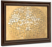 Pier And Ocean 1914 Charcoal And White Watercolour On Buff Paper 879X1112Mm The Museum Of Modern Art New York By Piet Mondrian Fine Art Print