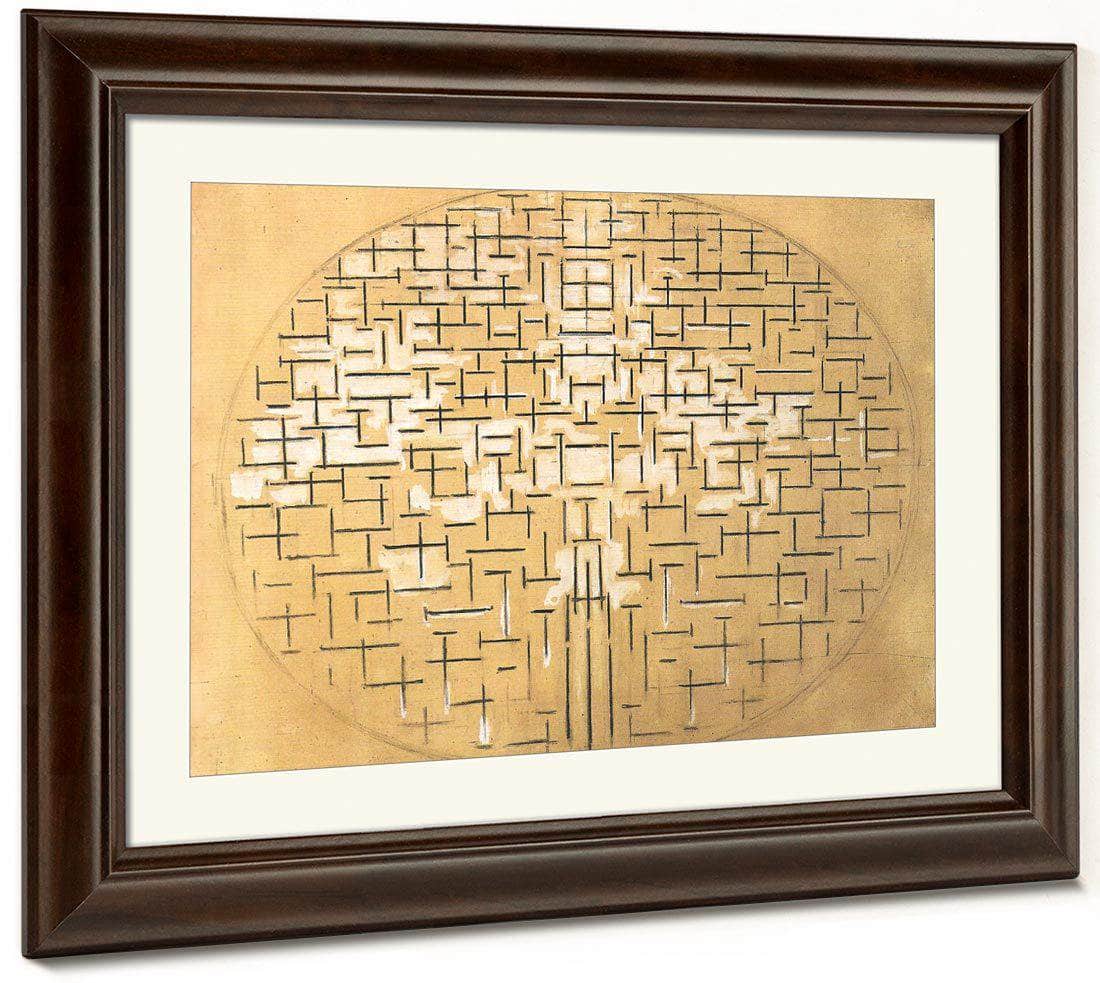 Pier And Ocean 1914 Charcoal And White Watercolour On Buff Paper 879X1112Mm The Museum Of Modern Art New York By Piet Mondrian Fine Art Print