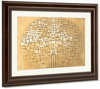 Pier And Ocean 1914 Charcoal And White Watercolour On Buff Paper 879X1112Mm The Museum Of Modern Art New York By Piet Mondrian Fine Art Print