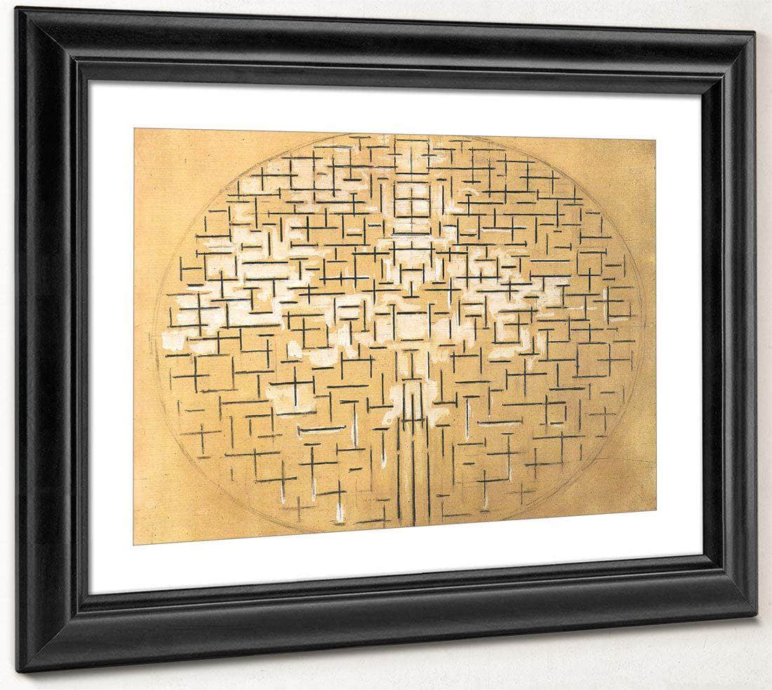 Pier And Ocean 1914 Charcoal And White Watercolour On Buff Paper 879X1112Mm The Museum Of Modern Art New York By Piet Mondrian Fine Art Print