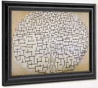 Pier And Ocean Composition No 10 1915 Oil On Canvas 850X1100Mm Kro Ller Mu Ller Museum Otterlo By Piet Mondrian Fine Art Print