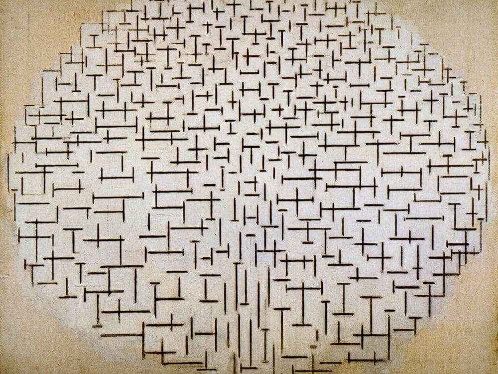 Pier And Ocean Composition No 10 1915 Oil On Canvas 850X1100Mm Kro Ller Mu Ller Museum Otterlo By Piet Mondrian Fine Art Print