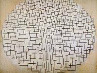 Pier And Ocean Composition No 10 1915 Oil On Canvas 850X1100Mm Kro Ller Mu Ller Museum Otterlo By Piet Mondrian Fine Art Print