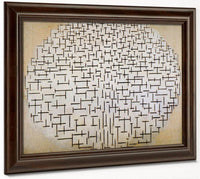 Pier And Ocean Composition No 10 1915 Oil On Canvas 850X1100Mm Kro Ller Mu Ller Museum Otterlo By Piet Mondrian Fine Art Print