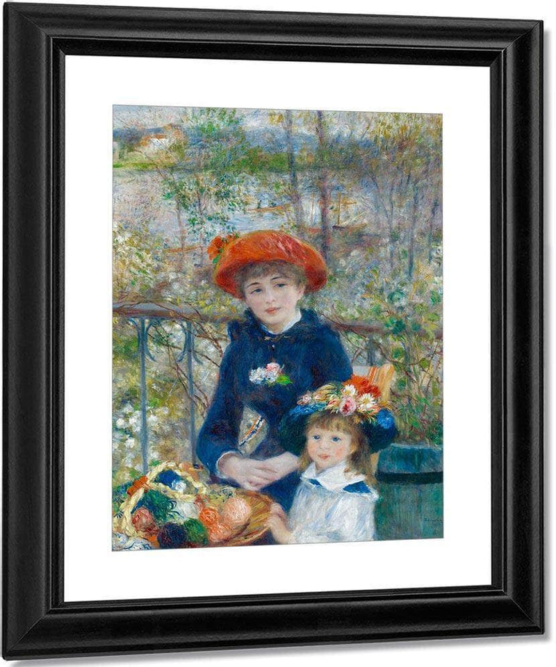 Pierre August Renoir  The Two Sisters On The Terrace 1881 100X80Cm Art Institute Of Chicago By Pierre Auguste Renoir Fine Art Print