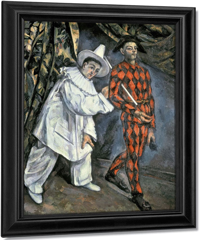 Pierrot And Harlequin (Mardi Gras) By Paul Cezanne Fine Art Print