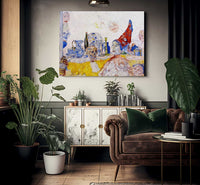 Pierrot And Skeleton In A Yellow Robe By James Ensor Fine Art Print