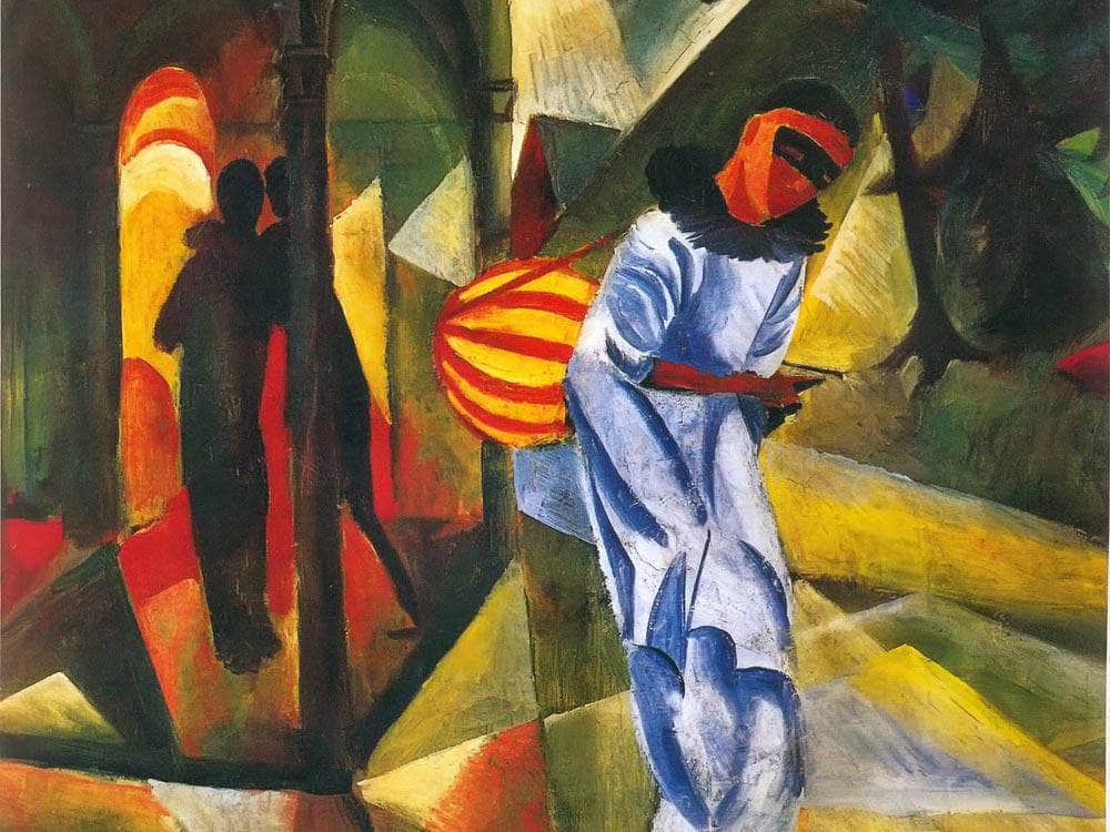 Pierrot By August Macke Fine Art Print