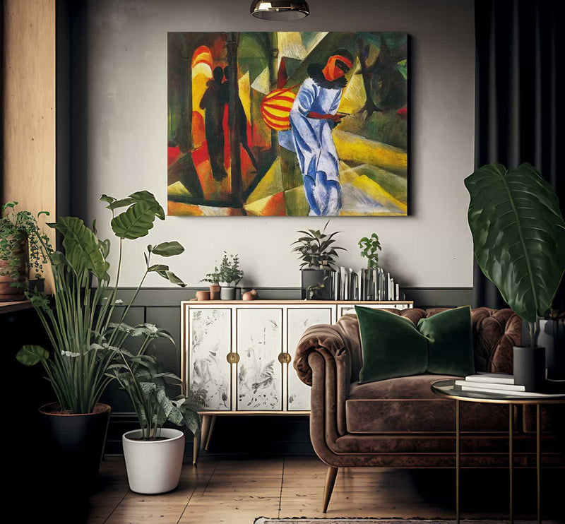 Pierrot By August Macke Fine Art Print