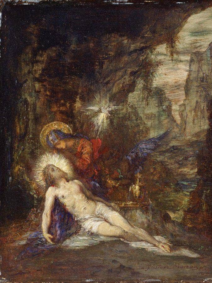 Pieta 1876 By Gustave Moreau Fine Art Print