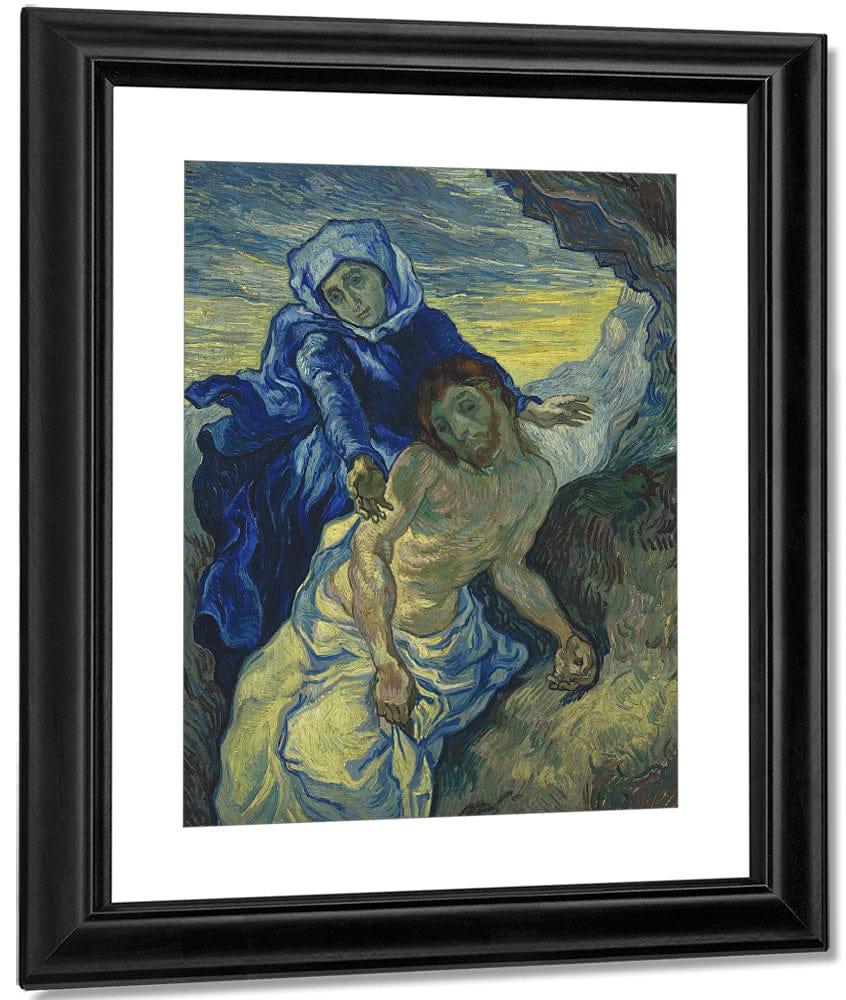 Pieta (After Delacroix) Saint Remy (Piedad Saint Remy) By Vincent Van Gogh Fine Art Print