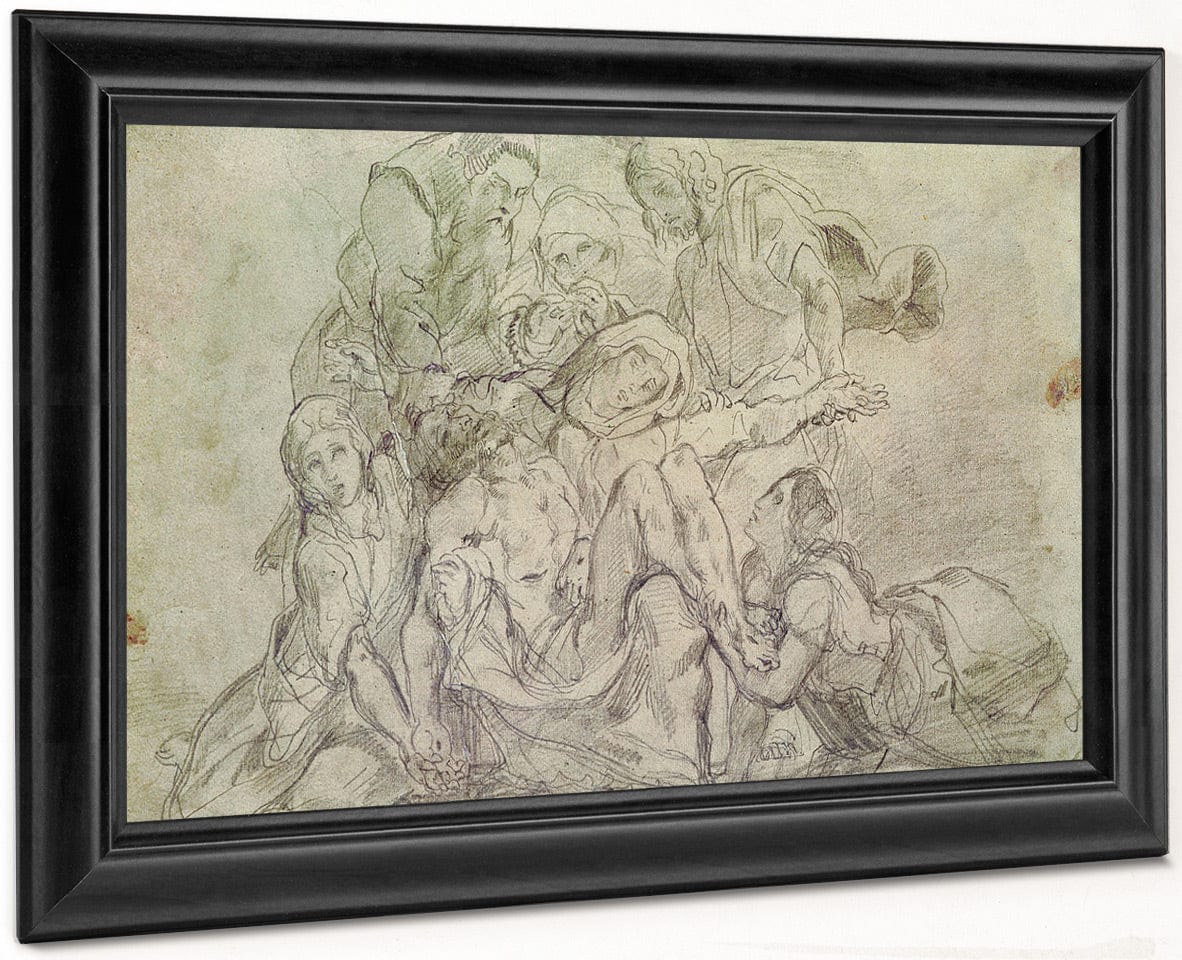 Pieta By Ferdinand Victor Eugene Delacroix Fine Art Print