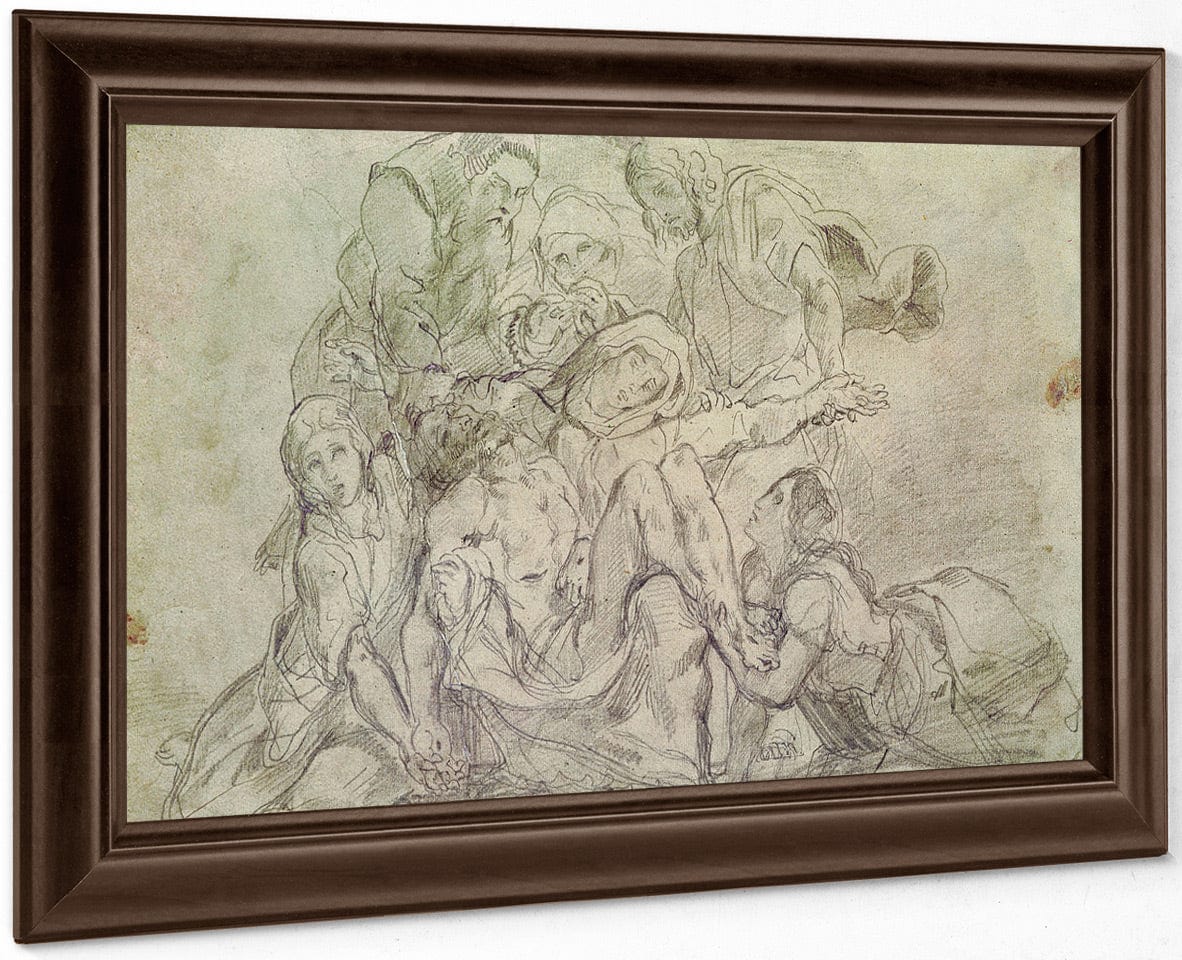 Pieta By Ferdinand Victor Eugene Delacroix Fine Art Print