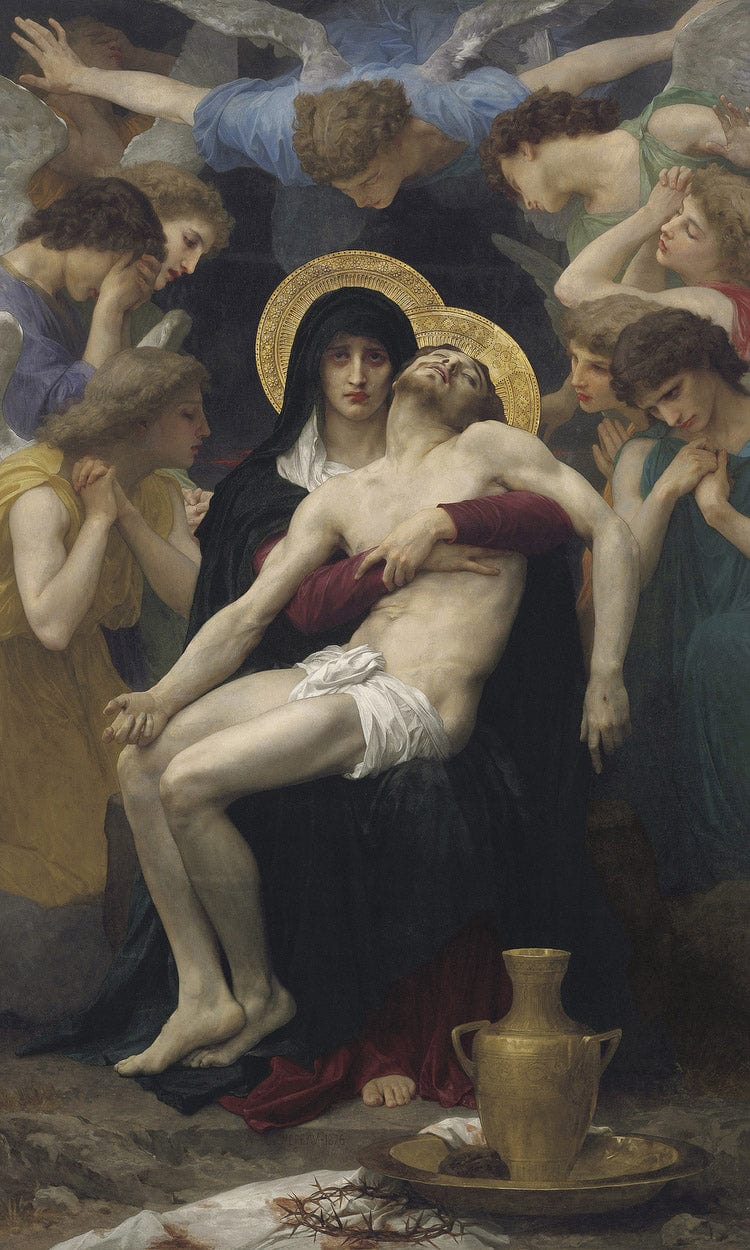 Pieta By William Adolphe Bouguereau Fine Art Print