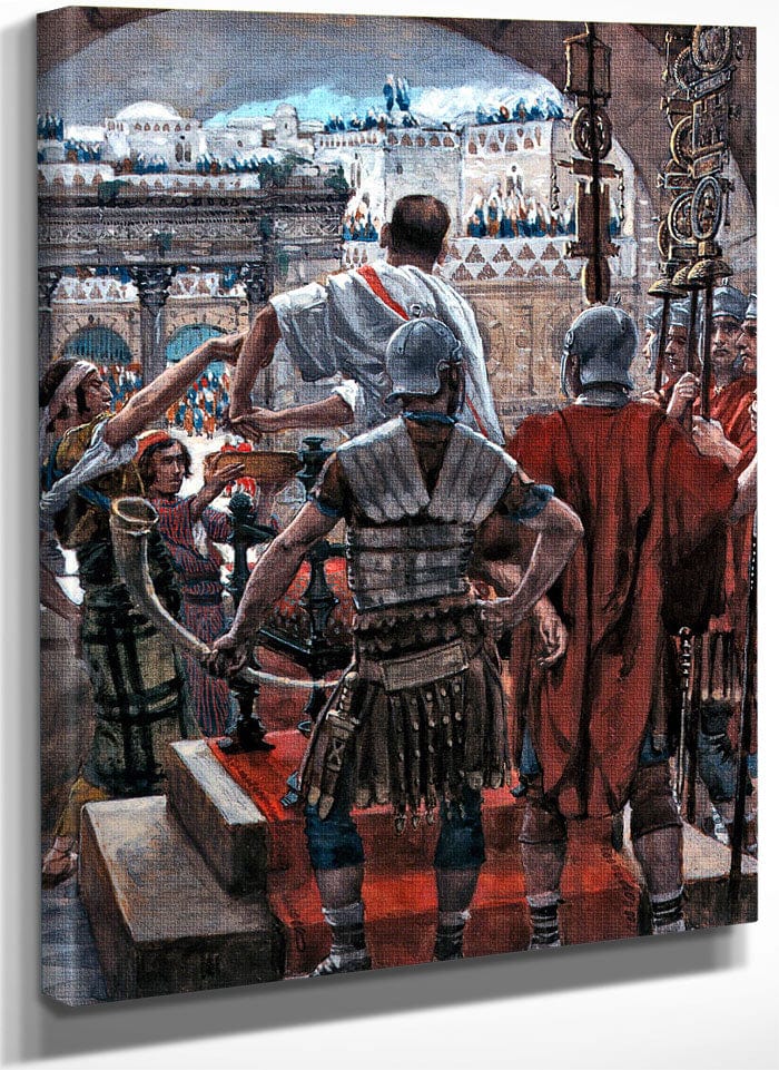 Pilate Washes His Hands By James Tissot Fine Art Print
