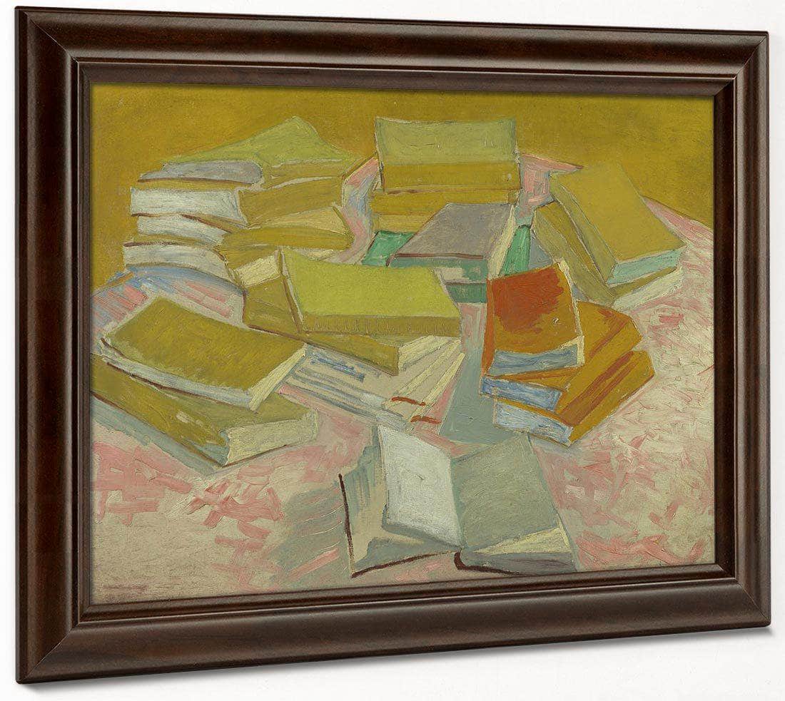 Piles Of French Novels By Vincent Van Gogh Fine Art Print