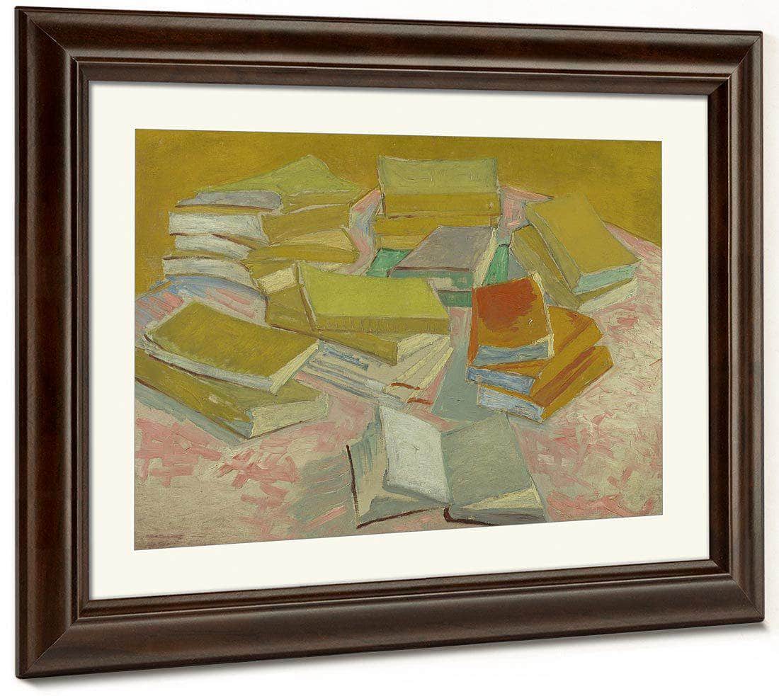 Piles Of French Novels By Vincent Van Gogh Fine Art Print