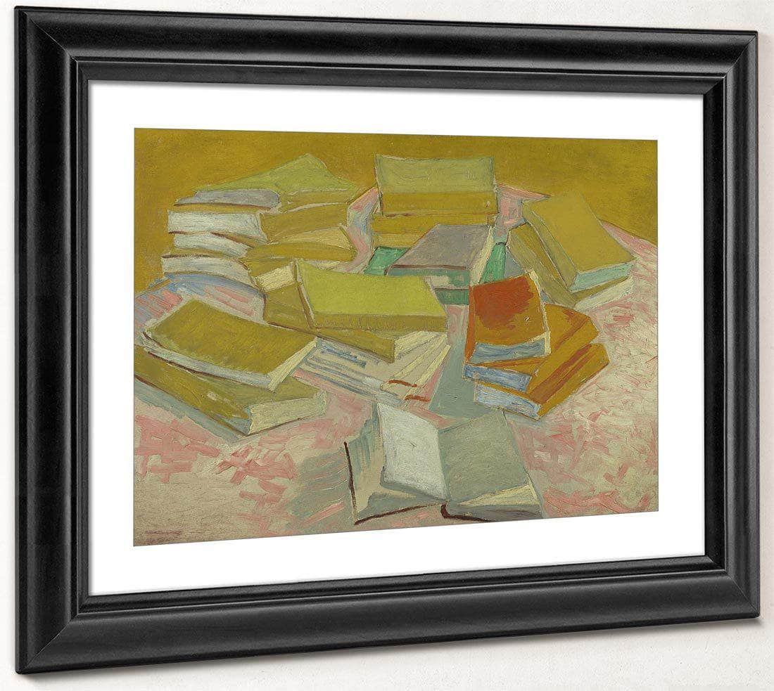 Piles Of French Novels By Vincent Van Gogh Fine Art Print