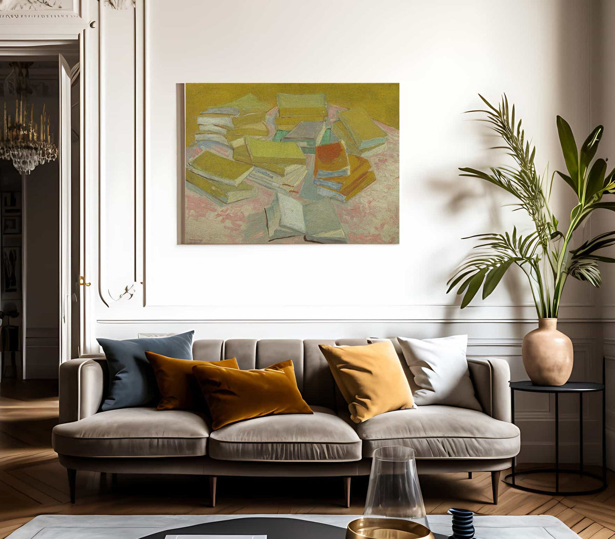 Piles Of French Novels By Vincent Van Gogh Fine Art Print