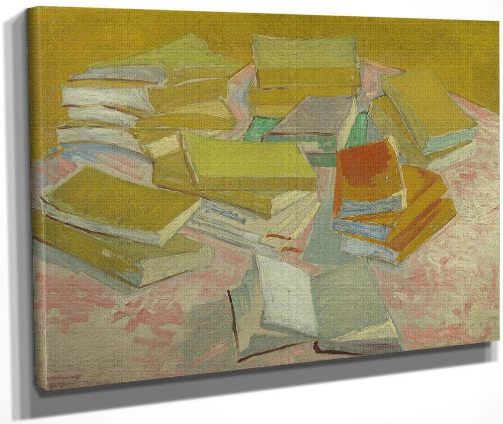 Piles Of French Novels By Vincent Van Gogh Fine Art Print