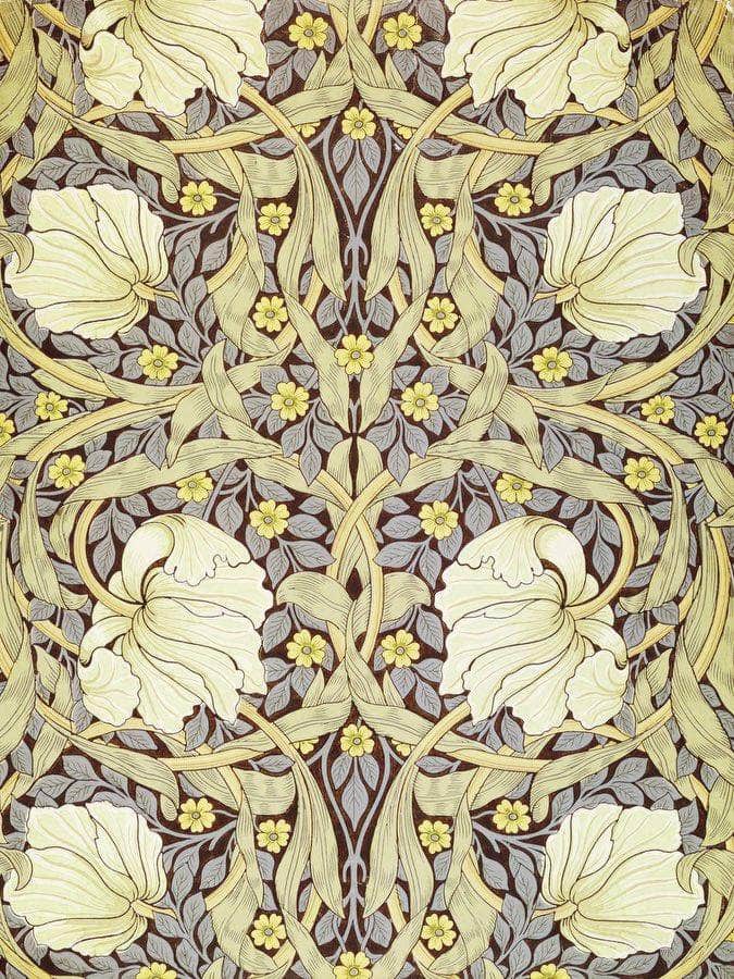 Pimpernell Wallpaper Design By William Morris Fine Art Print