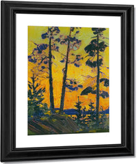 Pine Trees At Sunset By Tom Thomson Fine Art Print