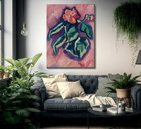 Pink Begonias By Marsden Hartley Fine Art Print