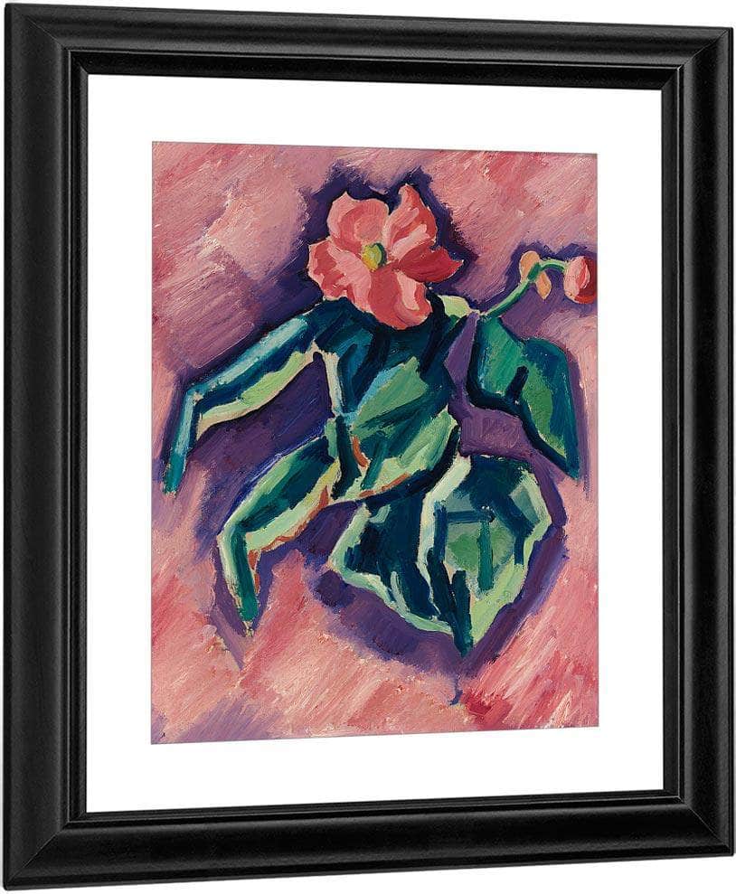 Pink Begonias By Marsden Hartley Fine Art Print