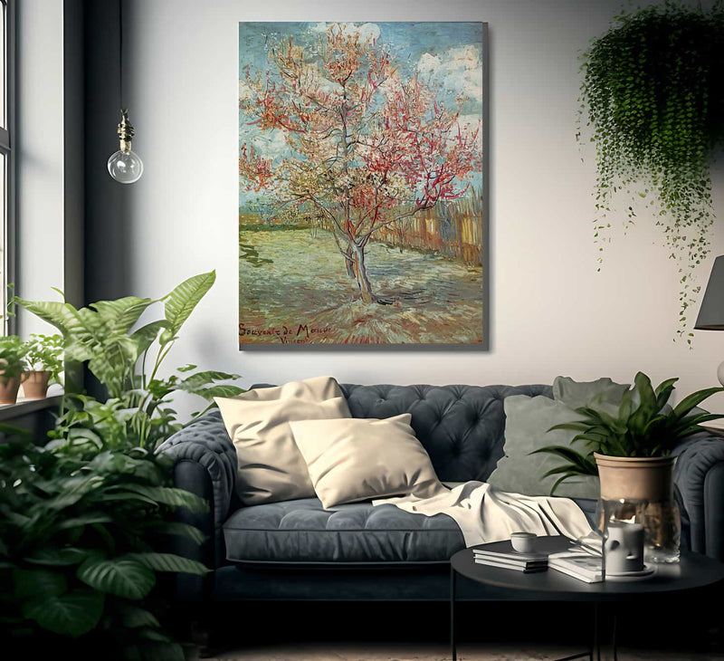 Pink Peach Trees By Vincent Van Gogh Fine Art Print