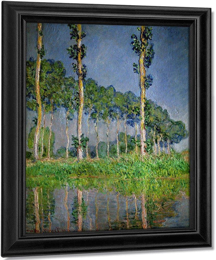 Pink Poplars By Monet Claude Fine Art Print
