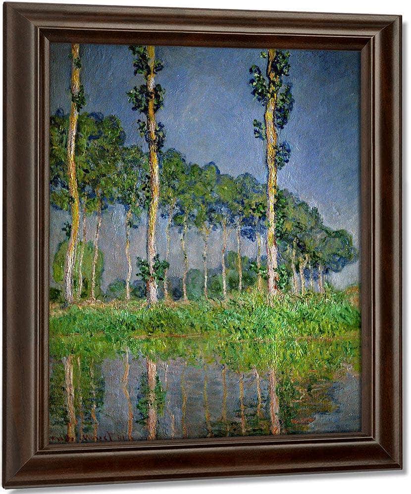 Pink Poplars By Monet Claude Fine Art Print