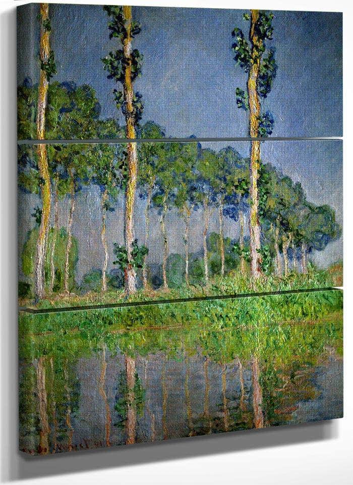 Pink Poplars By Monet Claude Fine Art Print