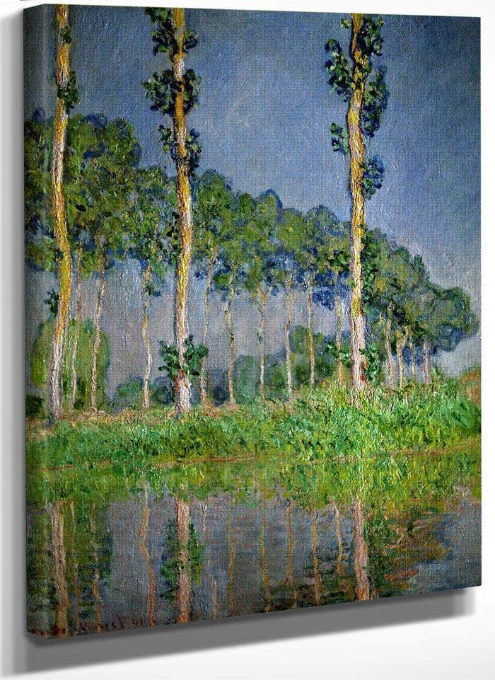Pink Poplars By Monet Claude Fine Art Print