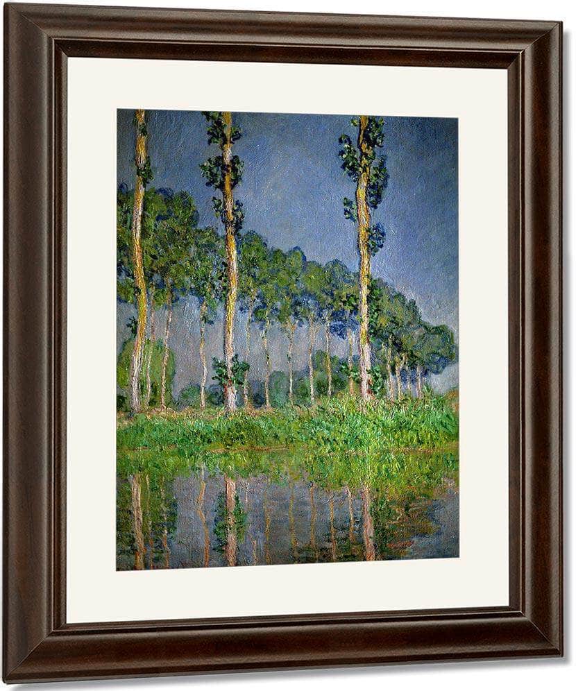 Pink Poplars By Monet Claude Fine Art Print