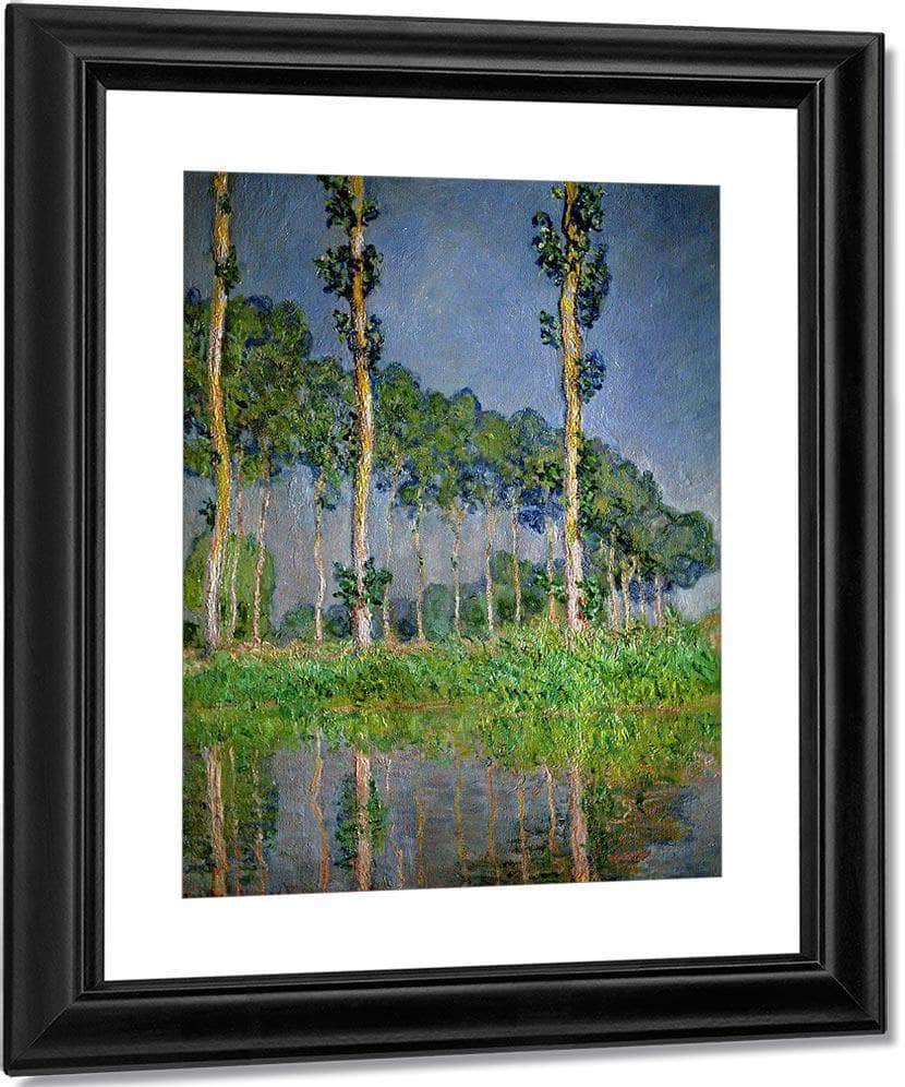 Pink Poplars By Monet Claude Fine Art Print