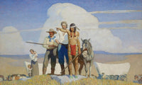 Pioneers The Opening Of The Prairies By NC Wyeth Fine Art Print