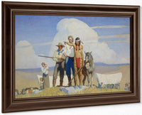 Pioneers The Opening Of The Prairies By NC Wyeth Fine Art Print