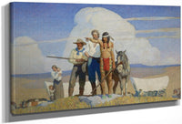 Pioneers The Opening Of The Prairies By NC Wyeth Fine Art Print