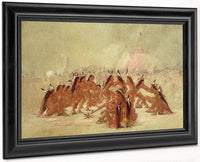 Pipe Dance, Assiniboine By George Catlin Fine Art Print