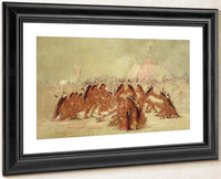 Pipe Dance, Assiniboine By George Catlin Fine Art Print